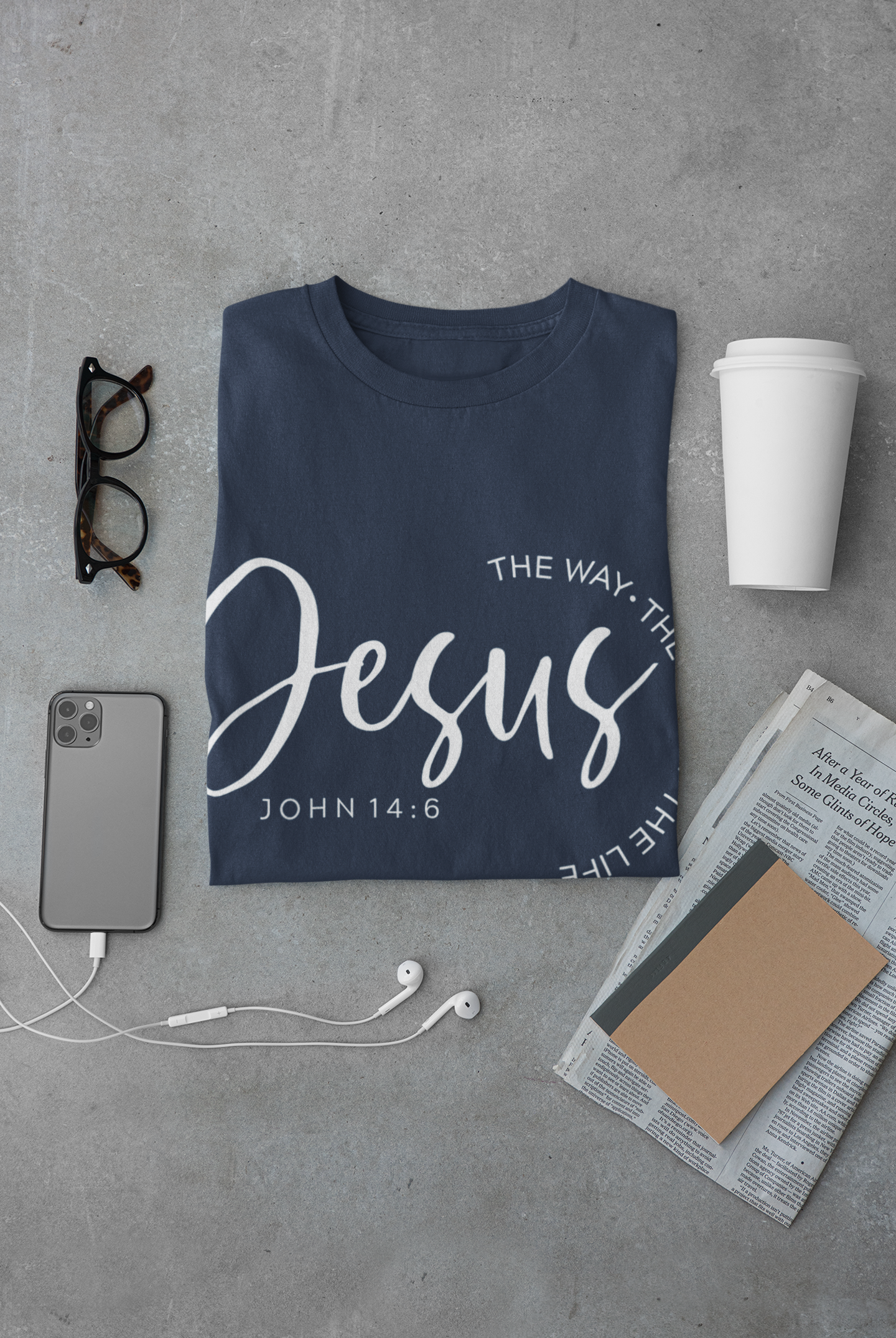 Bible Verse John 14:6 Comfort Colors T-shirt