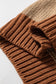 Light French Beige Contrast Stitch Detail Colorblock Knitted Plus Size Sweater