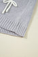 Parchment Bowknot Applique Cap Sleeve Sweater