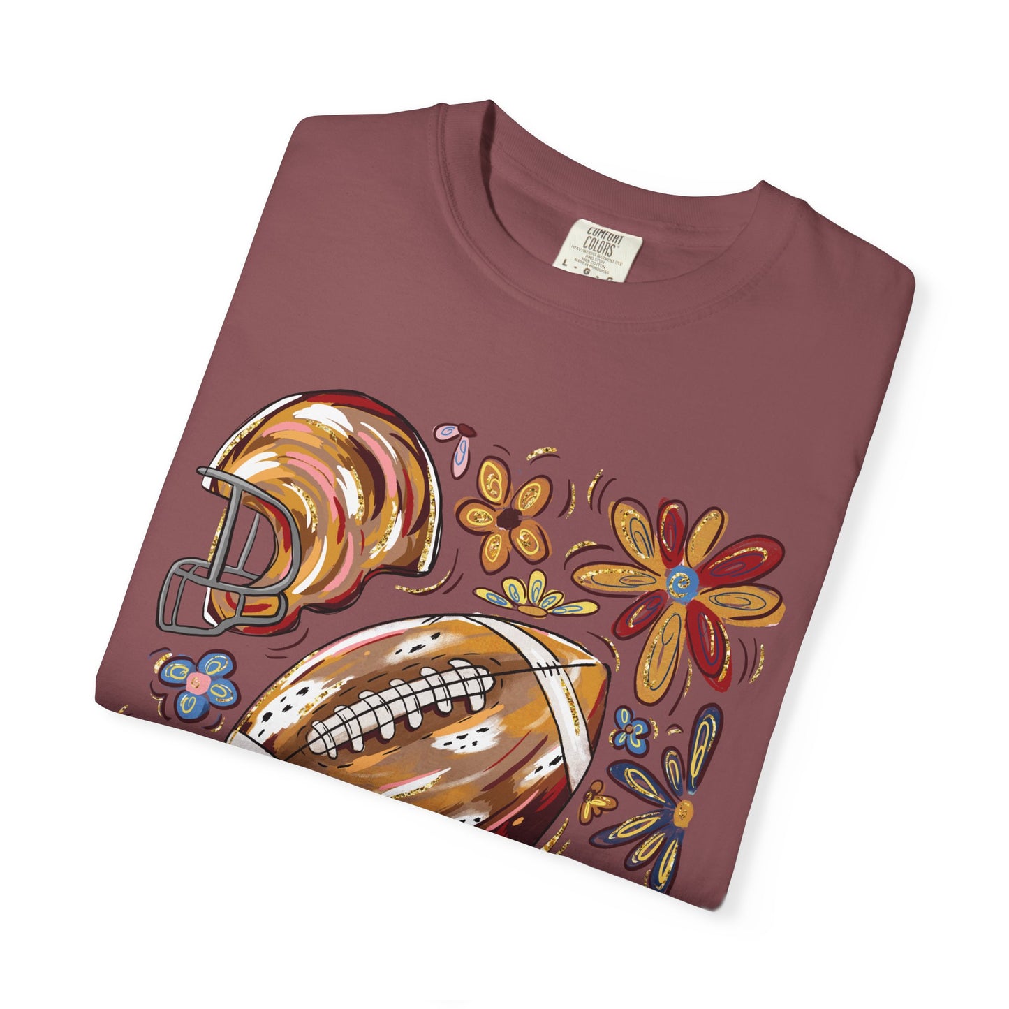 Floral Football T-Shirt