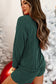 Evergreen Corded MERRY Graphic Long Sleeve Top and Shorts Set