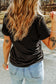 Black bloom where you are planted Floral Heat Transfer Printing T Shirt
