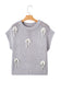 Parchment Bowknot Applique Cap Sleeve Sweater