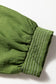 Jungle Green Contrast Stitched V Neck 3/4 Sleeve Tiered Mini Dress